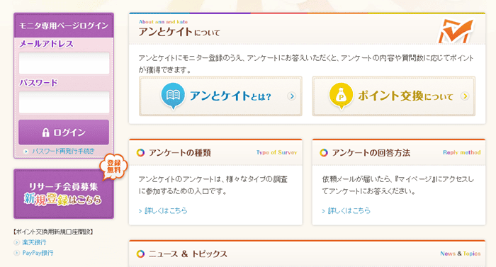 アンとケイトの登録